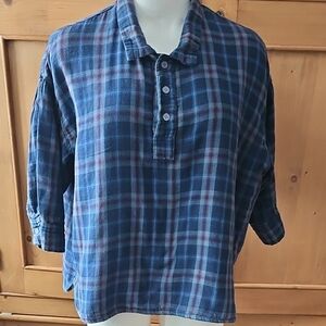 Free People Lined Cotton Flannel Size S
